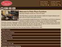 Tablet Screenshot of patioplaceinc.com